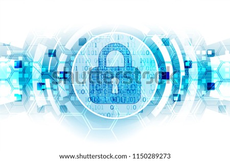 Protect mechanism, system privacy. Vector illustration