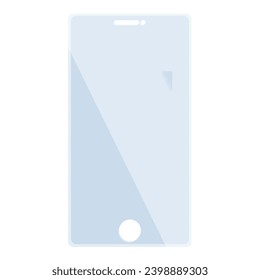 Protect mirror accessory icon cartoon vector. Human device case. Film smart cover