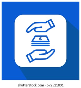 Protect money vector icon