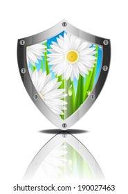 Protect the nature. Vector illustration.