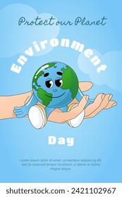  Protect our planet. Ecology, ecological problems and environmental protection. Vector illustration for graphic and web design. Vector illustration