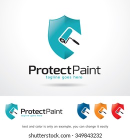 Protect Paint Logo Template Design Vector