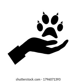 protect pets icon vector illustration logo template