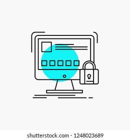protect, protection, lock, safety, secure Line Icon