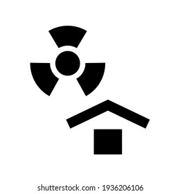 Protect from radioactive sources cargo symbol. Vector