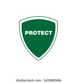 proteger el logotipo del escudo y el diseño de iconos