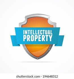Protect shield on white background. Security Concept