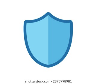 Protect shield security isolated on white background. Vector illustration