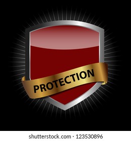 Protect  shield vector illustration
