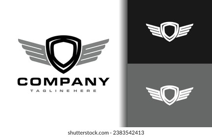 logotipo de las alas de protección