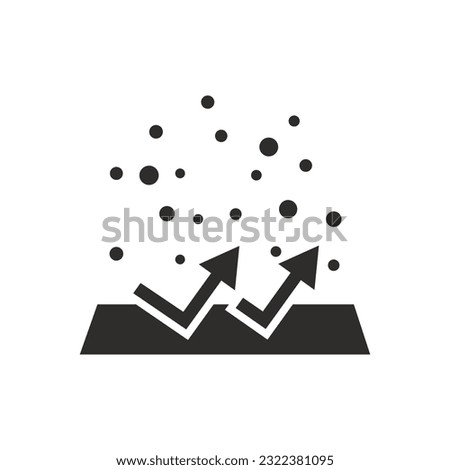 protect surface from dust icon, resistant property,  vector illustration