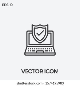 Protect vector icon illustration. Ui/Ux. Premium quality.