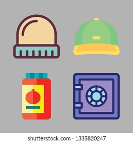 protect vector icon set