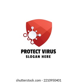 Protect Virus Gradient Logo Icon
