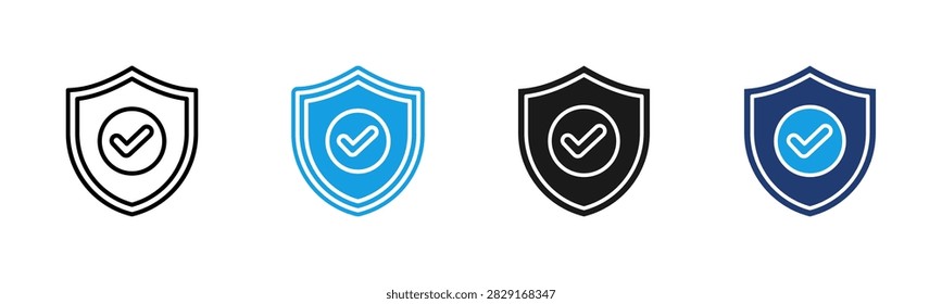 Protect web icon multiple style collection