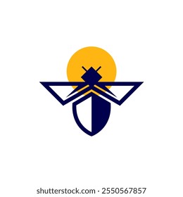 Protect what matters most with this bold and effective Insect Shield logo design. Featuring a stylized shield combined with an insect motif, this logo symbolizes defense, safety, and protection agains