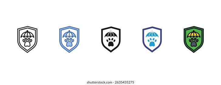protect wildlife icon sets collection multi style
