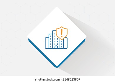 Protect wired network icon vector design