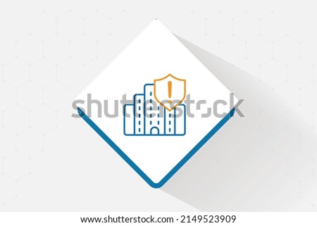 Protect wired network icon vector design