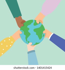 Protect the world for the life concept.