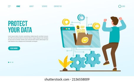Protect Your Data Landing Page Template