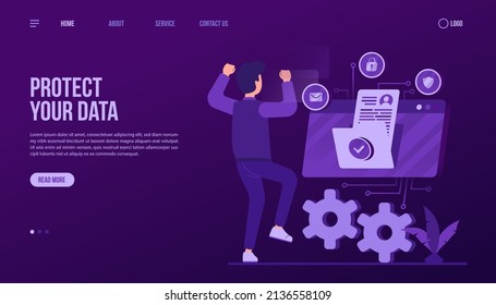 Protect Your Data Landing Page Template