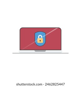 Guardar sus datos en Web, protección de datos, Ilustración vectorial.para Anuncio de Web, infografías, Sitio web móvil. Plantilla de página de destino.proteja sus datos contra el phishing digital y los delitos de estafa. 