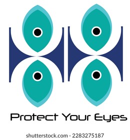 Protect Your Eyes design vector