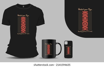 Protect Your Eyes Ramadan Month Modern t-shirt Design