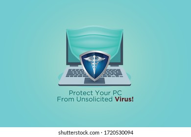 Protect Your PC From Viruses Concept