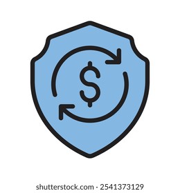 Protect your work with this sturdy shield icon for safety and security
