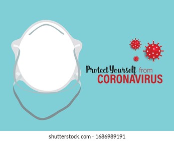 Protect yourself from the coronavirus. Coronavirus (COVID-19), Coronaviruses (CoV), A novel coronavirus (COVID-19). Vector illustration.  
