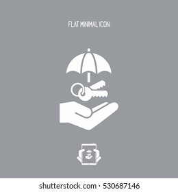 Protected access - Minimal vector icon
