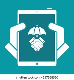 Protected arrangement - Minimal vector icon