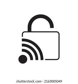 Protected connection icon design isolated on white background
