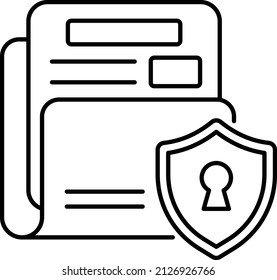 Protected Directory or Folder Concept, Locked Files Vector Icon Design, Cloud computing Symbol, Client server model Sign, Web Hosting and Edge device stock illustration