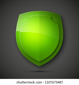 Protected double guard shield concept. Safety badge color icon. Privacy colorful banner shield . Security bright label. Defense tag. Presentation shining sticker shape. defense safeguard shield sign