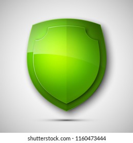 Protected double guard shield concept. Safety badge color icon. Privacy colorful banner shield . Security bright label. Defense tag. Presentation shining sticker shape. defense safeguard shield sign