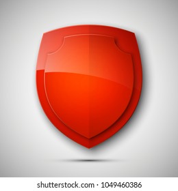 Protected guard shield concept. Safety badge color icon. Privacy colorful banner shield . Security bright label. Defense tag. Presentation shining sticker shape. Vector defense safeguard shield sign