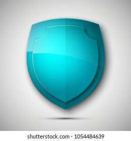 Protected guard shield concept. Safety badge color icon. Privacy colorful banner shield . Security bright label. Defense tag. Presentation shining sticker shape. Vector defense safeguard shield sign