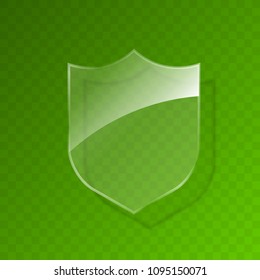 Protected guard shield concept. Safety badge, protection icon. Privacy colorful banner shield. Security label. Defense tag. Presentation shining sticker shield. Defense safeguard sign. Vector badge
