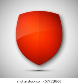 Protected guard shield concept. Safety badge color icon. Privacy colorful banner. Security bright label. Defense tag. Presentation shining sticker shape. Defense safeguard sign. Vector illustration