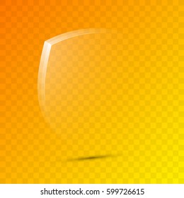 Protected guard shield concept. Safety badge color icon. Privacy colorful banner. Security bright label. Defense tag. Presentation shining sticker shape. Defense safeguard sign. Vector illustration