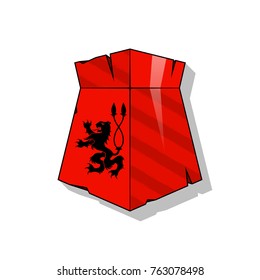 Protected guard shield concept. Safety badge color icon. Privacy colorful banner shield . Security bright label. Defense tag. Presentation shining sticker shape. Vector defense safeguard shield sign