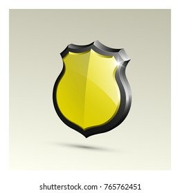 Protected guard shield concept. Safety badge color icon. Privacy colorful banner shield . Security bright label. Defense tag. Presentation shining sticker shape. Vector defense safeguard shield sign