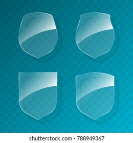 Protected guard shield concept. Safety badge, protection icon. Privacy colorful banner shield. Security label. Defense tag. Presentation shining sticker shield. Defense safeguard sign. Vector badge