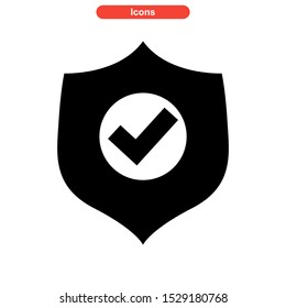protected icon isolated sign symbol vector illustration - high quality black style vector icons
