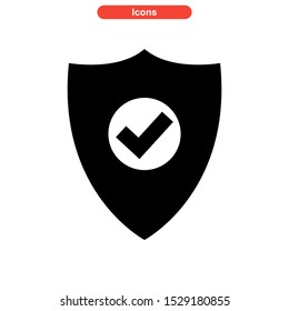 protected icon isolated sign symbol vector illustration - high quality black style vector icons
