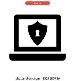 protected icon isolated sign symbol vector illustration - high quality black style vector icons
