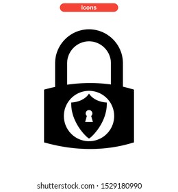 protected icon isolated sign symbol vector illustration - high quality black style vector icons
